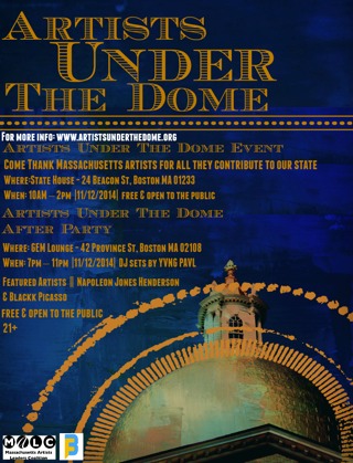 Artists Under the Dome flyer