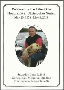 Chris Walsh Memorial program