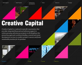 Creative Capital websnap